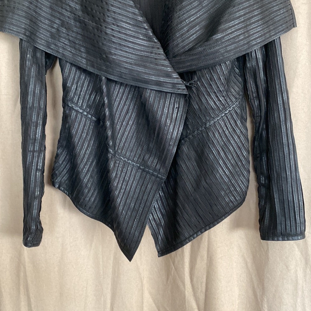 My Tribe Black Leather Jacket - Picture 4 of 16